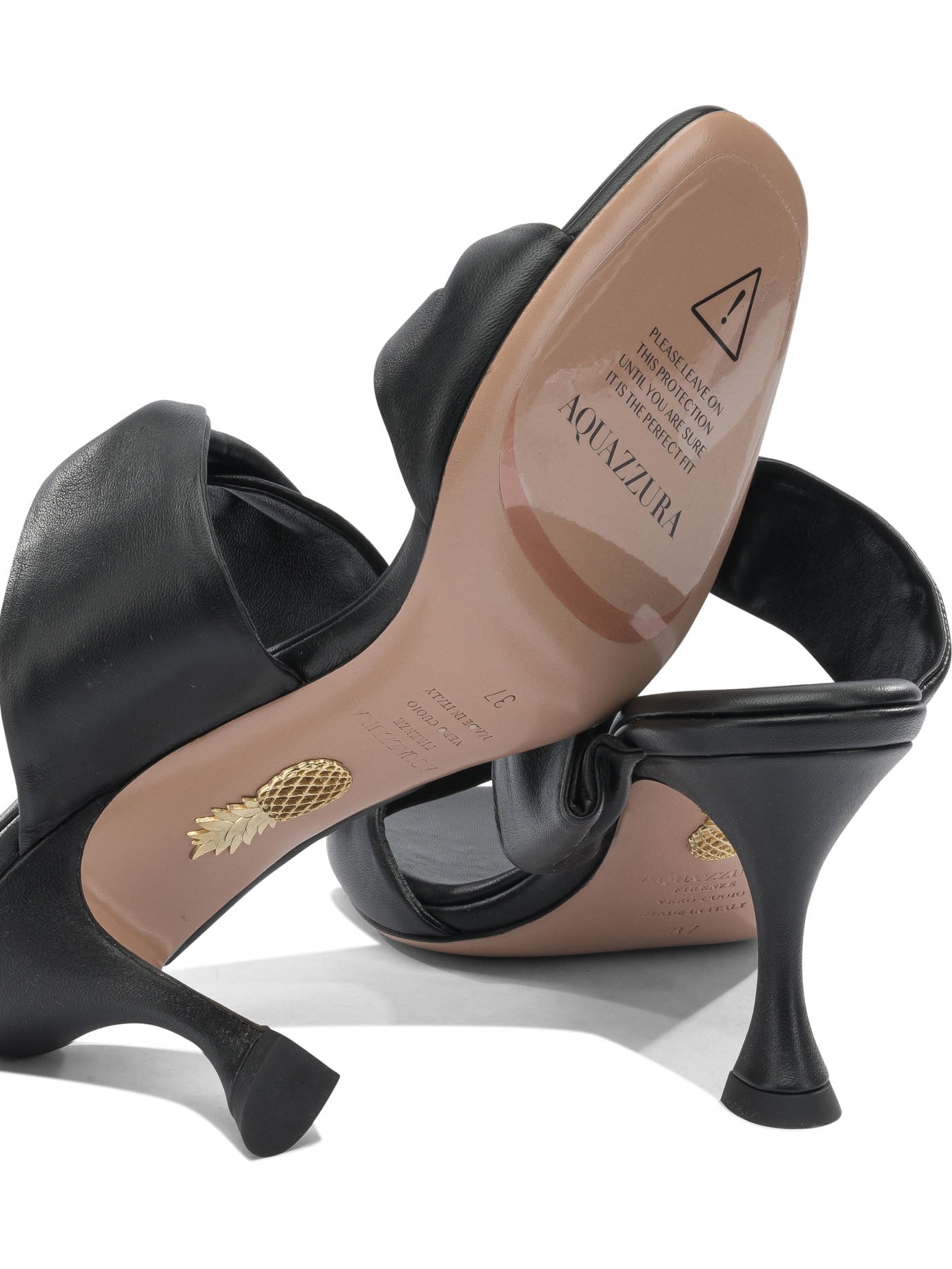 Aquazzura "Twist 75mm" Heeled Sandals